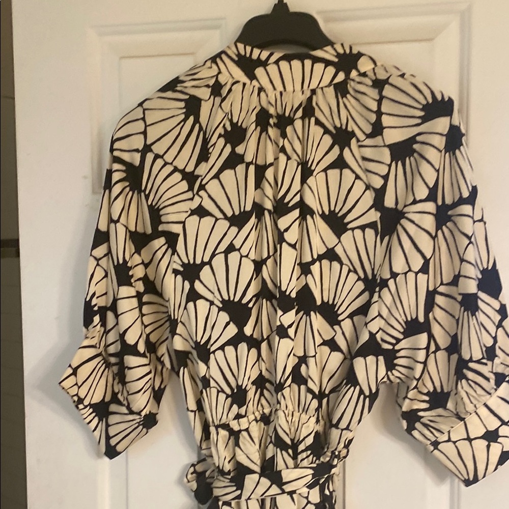 Anthropologie, Macy's Black and White Dolman Sleeve Jumpsuit - Picture 6 of 9